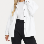 Women's Jacket Daily Going out Fall & Winter Regular Coat Shirt Collar Regular Fit Streetwear Jacket Long Sleeve Solid Color