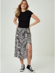 Black Pointelle Jersey T-Shirt - Image 5